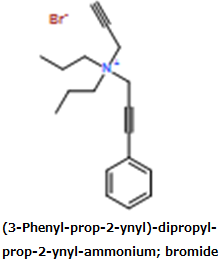 CAS#(3-Phenyl-prop-2-ynyl)-dipropyl-prop-2-ynyl-ammonium; bromide